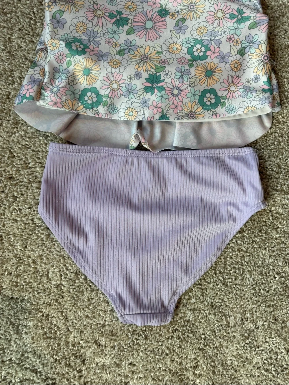 Old Navy Girls One Piece Swimsuit Bundle Size 6/6X  Floral, Pineapple Colorblock